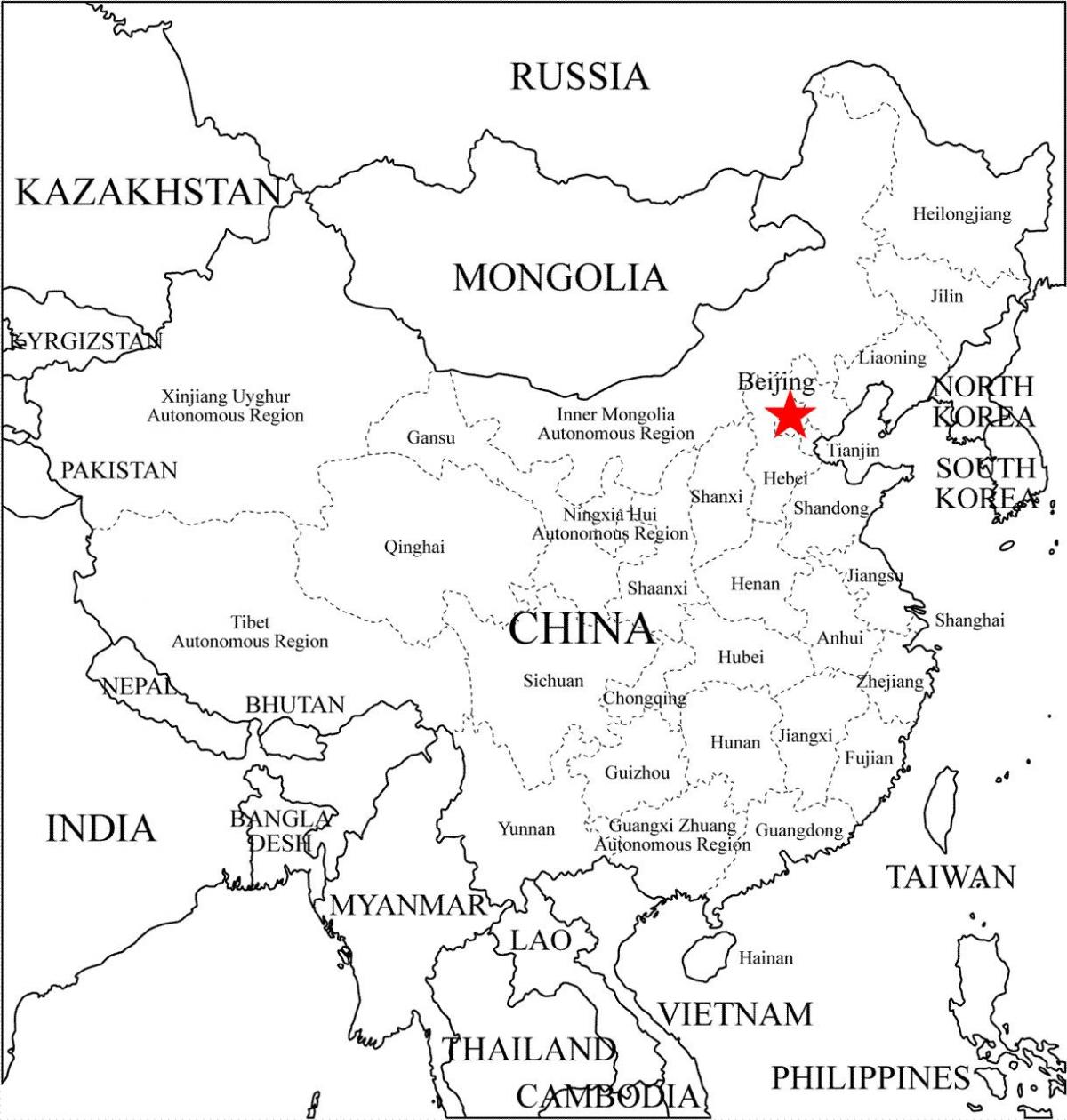 tỉnh bản đồ Trung quốc