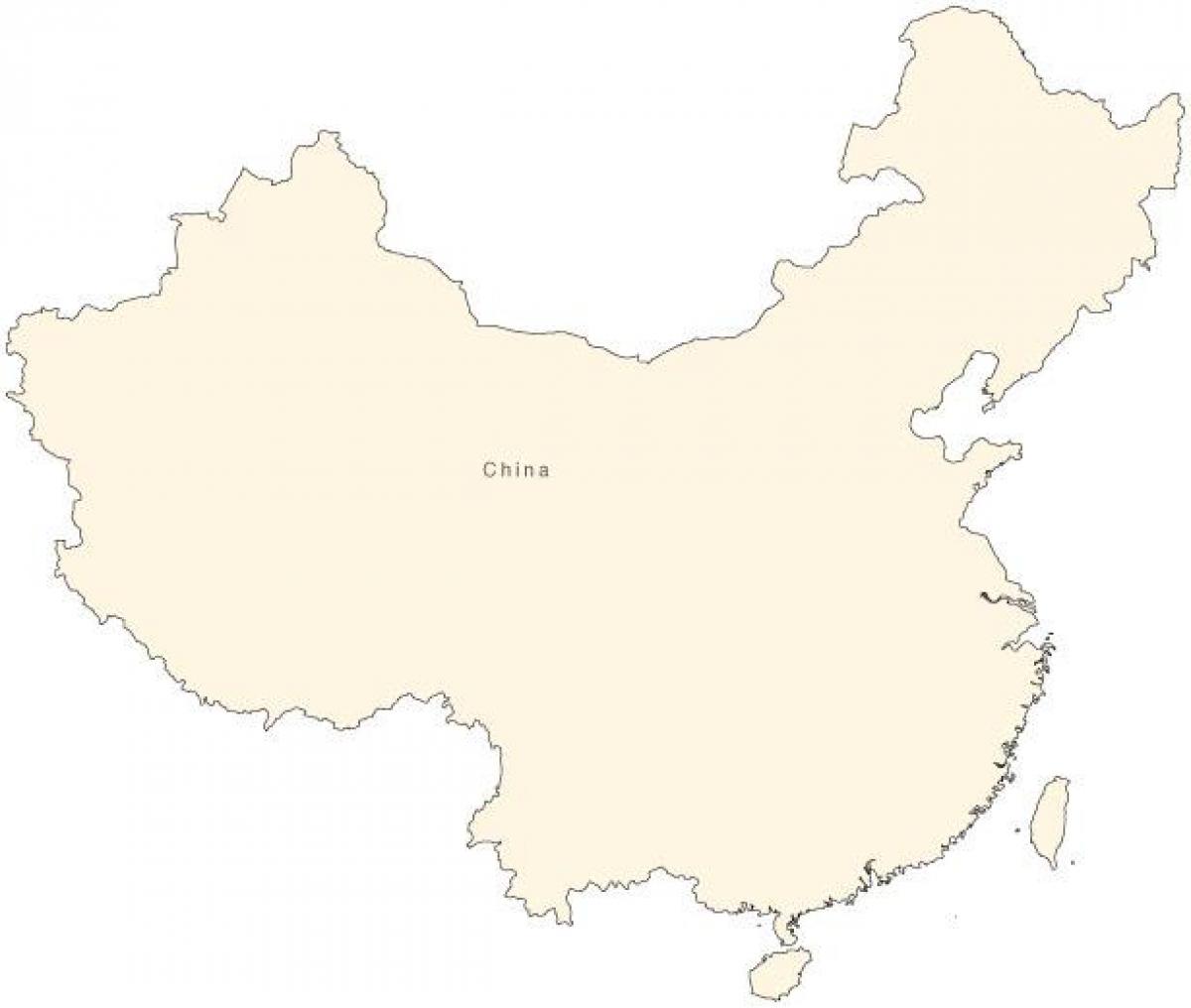 Trung quốc đơn giản bản đồ