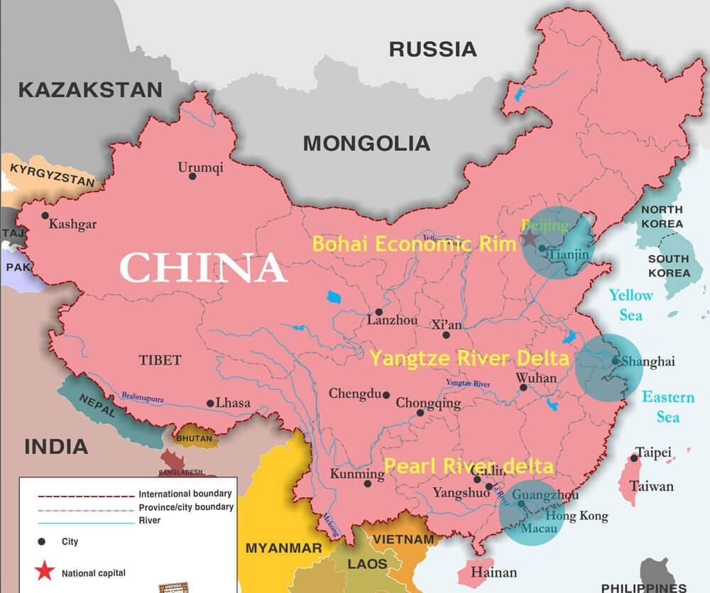 bản đồ của Trung quốc cổng