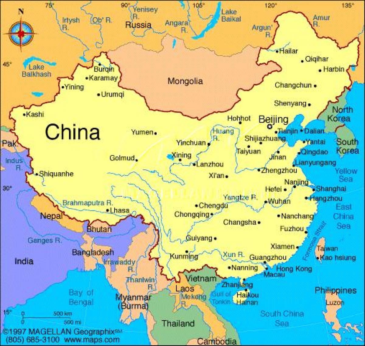 Trung quốc chi tiết bản đồ