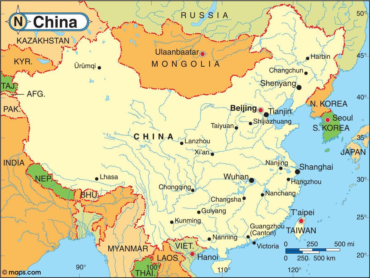 Miền nam trung quốc bản đồ bay