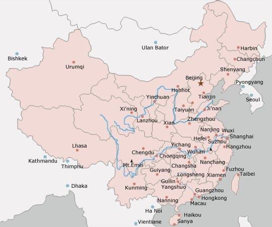 bản đồ Trung thành phố