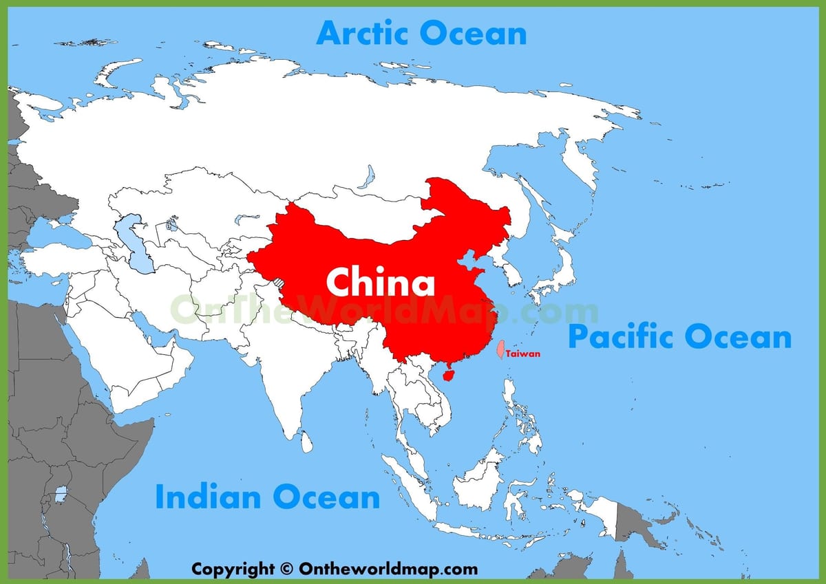 Trung quốc bản đồ châu á
