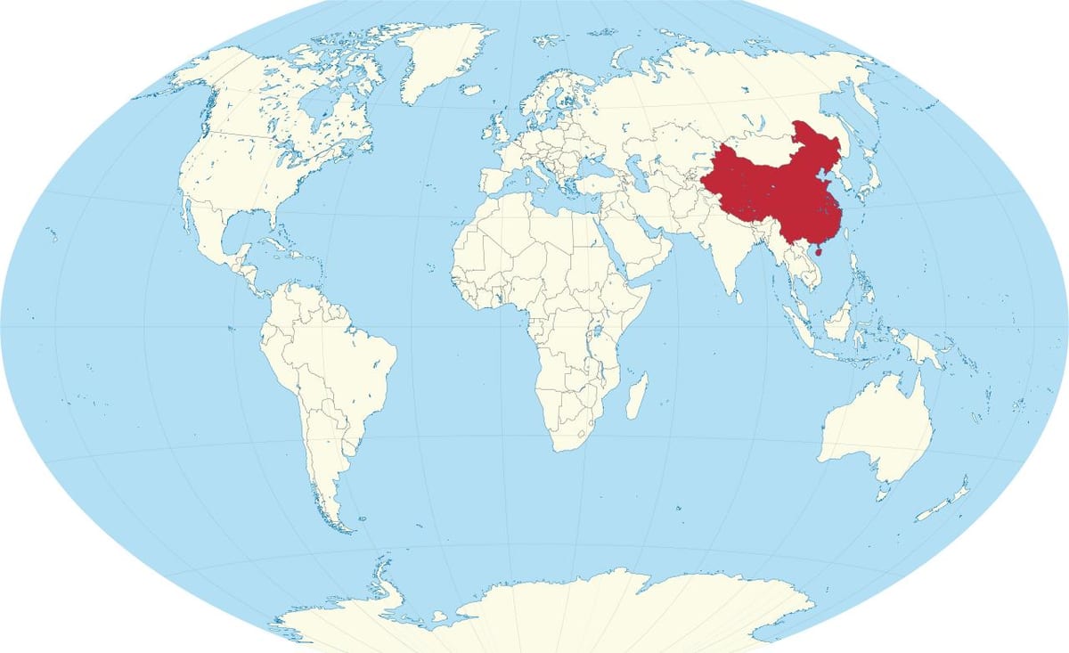 Trung quốc trong bản đồ thế giới