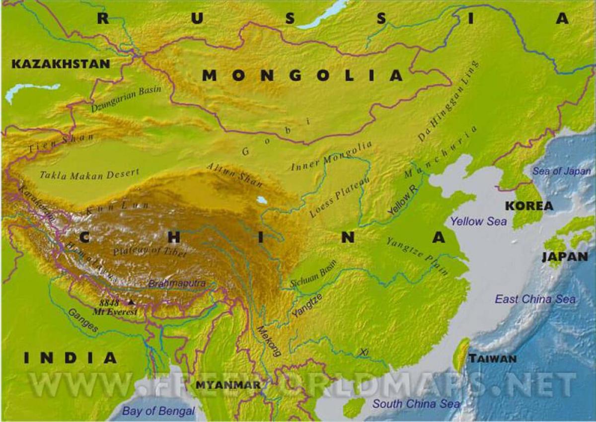 Trung quốc bản đồ vật chất
