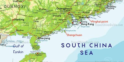 Bản đồ của đông nam Trung quốc