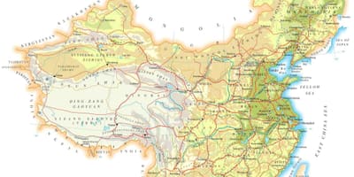 Bản đồ trung quốc địa hình