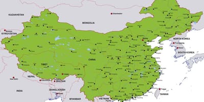 Trung quốc bản đồ của thành phố