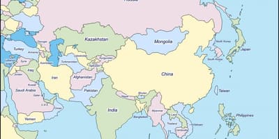 Bản đồ của Trung quốc và biên giới quốc gia