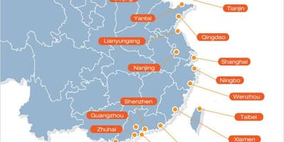 Bản đồ của trung quốc cổng