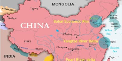 Bản đồ của Trung quốc cổng
