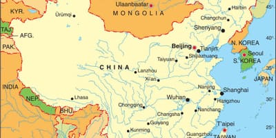 Miền nam trung quốc bản đồ bay
