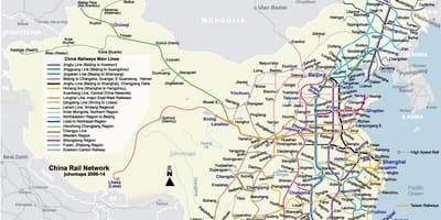 Trung quốc tàu nhanh bản đồ