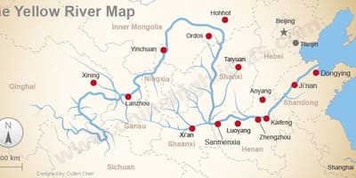 Bản đồ trung quốc sông vàng
