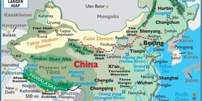 Bản đồ trung quốc địa lý