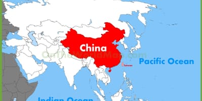 Trung quốc bản đồ châu á