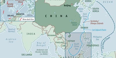 Bản đồ của Trung quốc đảo