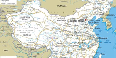 Trung quốc đường bản đồ