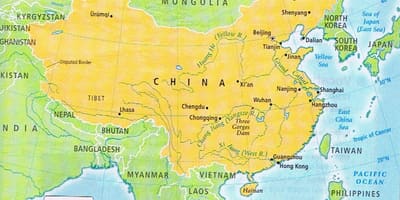 Bản đồ của Trung quốc biên giới