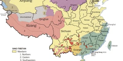 Ngôn ngữ bản đồ của Trung quốc