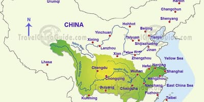 Bản đồ trung quốc sông trường giang